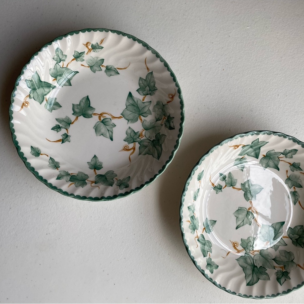 International Tableworks Ivy Country Vine Green Ivy Soup Bowl Or Salad Plate
